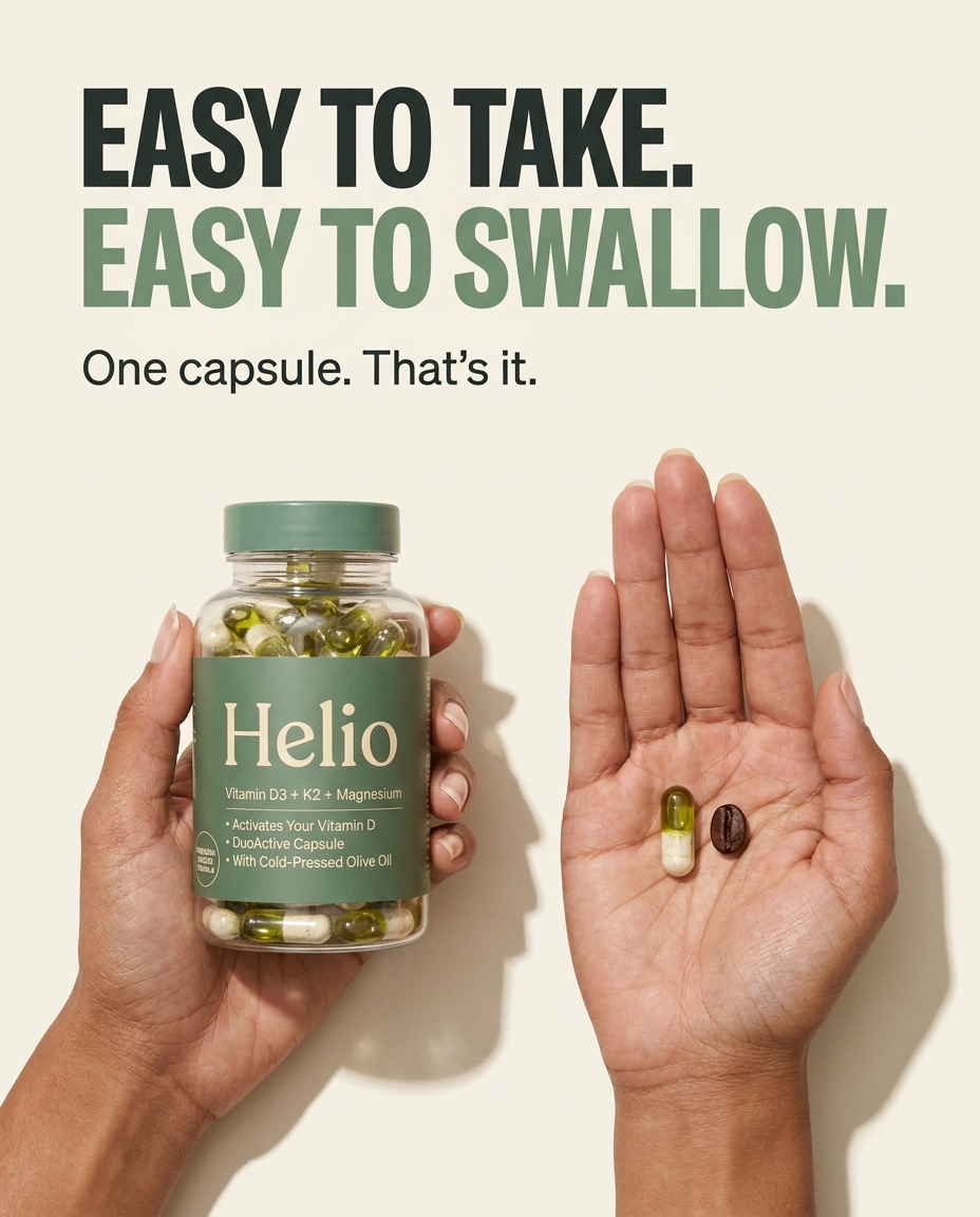 Helio DuoActive Capsule — D3 + K2 with the Magnesium That Activates It