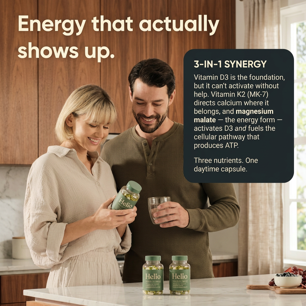 Helio DuoActive Capsule — D3 + K2 with the Magnesium That Activates It