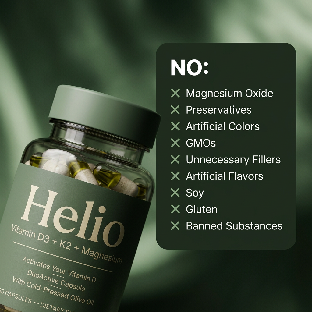 Helio DuoActive Capsule — D3 + K2 with the Magnesium That Activates It